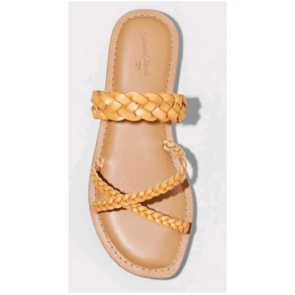 Universal Thread Light Brown Braided Sandals - image 3